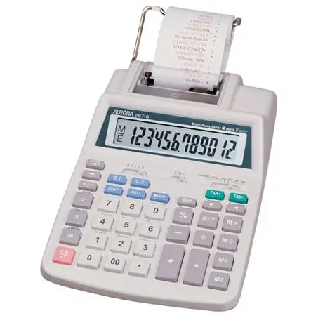 Printer Calculator With Adaptor