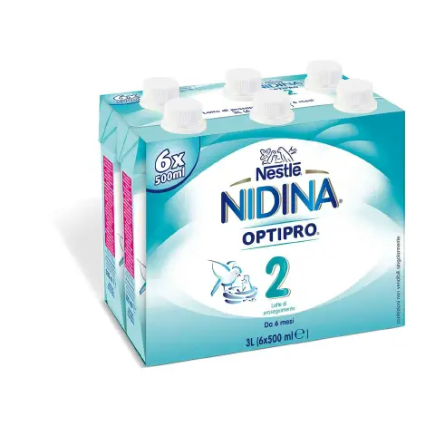 Milk Nidina Optipro 2 Liquid 6x500 ml