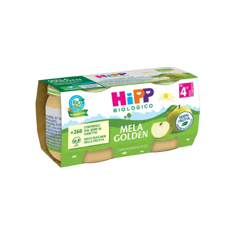 Homogenized Fruit Bio gr.80x2 Golden Apple