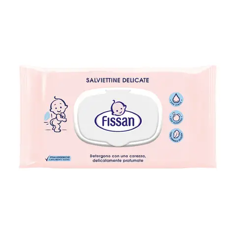 Salviettine Delicate Umidificate Fissan Baby 65 Pz. - confezione 12 pz