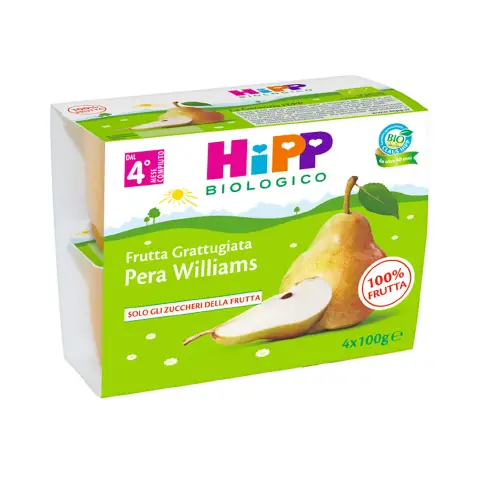 Homogenized Fruit Snack Bio gr.100x4 Pear