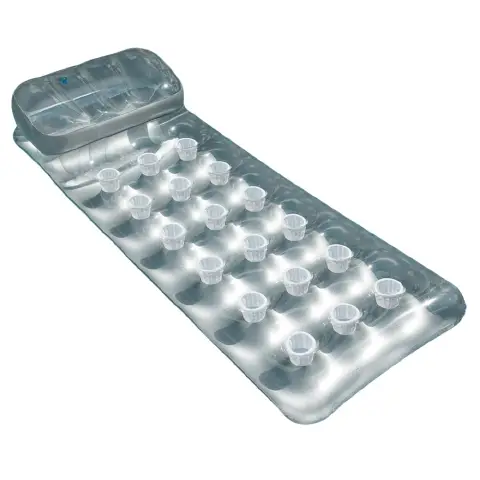 Inflatable Mattress 18 Holes Grey Cm 188x71