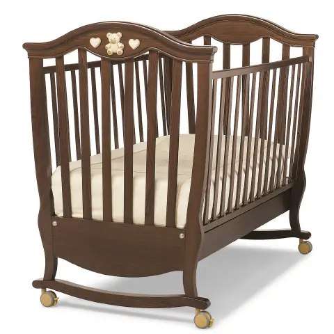 BRIGITTE CRIB WITH DARK WALNUT ROCKER