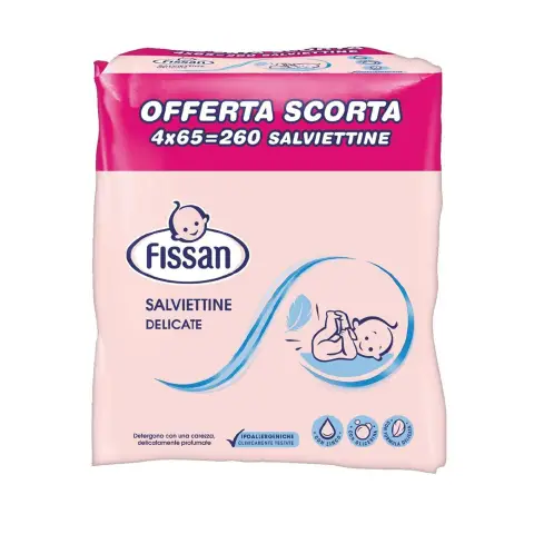 FISSAN QUADRIPAK WIPES 260 PCS