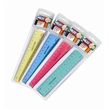 School Ruler cm. 15 Assorted Colors
