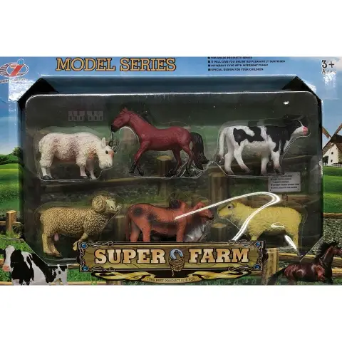 Set Animali della Fattoria in Varianti Assortite