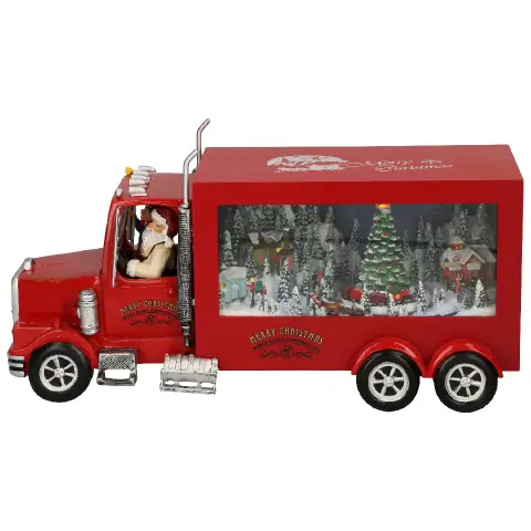 Truck with Animated Christmas Scenery Adaptor Included Led