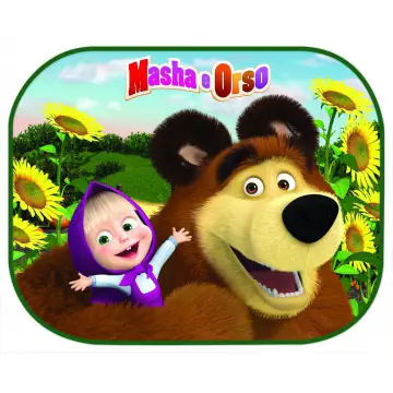 SUNSHADE CURTAIN MASHA AND BEAR PCS 2