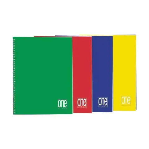 Maxi One Color Spiral Notebook 5 mm - pack 10 pcs