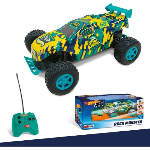 Auto 1:24 Hot Wheels Micro Buggy Rock Monster con Radiocomando