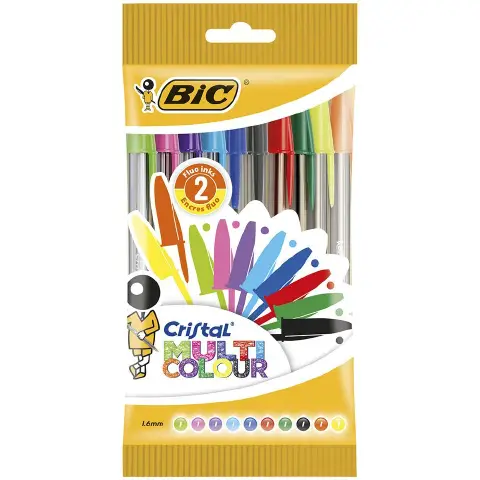 Bic Cristal Bl.Pcs 10 Multicolor Pen