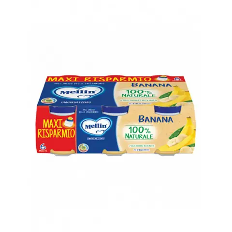 Omogeneizzato Frutta Mellin gr. 100x6 Banana