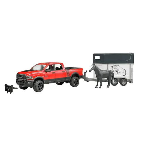 Bruder Pick-Up RAM 2500 Power Wagon With Trailer And Horse 02501