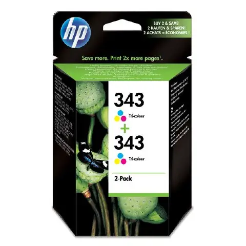 CARTUCCIA HP TRICROMIA MULTIPACK 2 PZ. N. 343