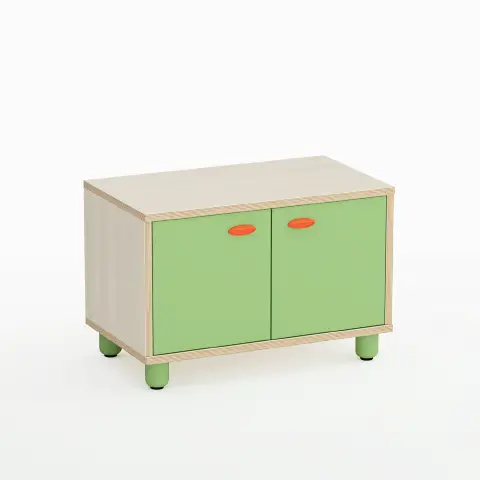 Mobile Nursery School Easy Line with Doors Height cm. 49 Green - CAM Compliant