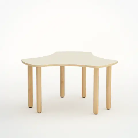 Esatondo Kindergarten Table Wave Measure 1 Magnolia