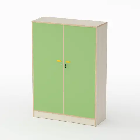 Mobile Nursery School Shape with Doors Height 150 cm. Green - CAM Compliant