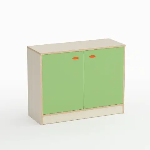 Mobile Nursery School Shape with Doors Height 75 cm. Green - CAM Compliant