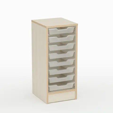 Forma Nursery School Cabinet with 8 Low Drawers - CAM Compliant