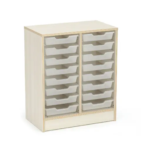 Forma Nursery School Cabinet with 16 Low Drawers - CAM Compliant