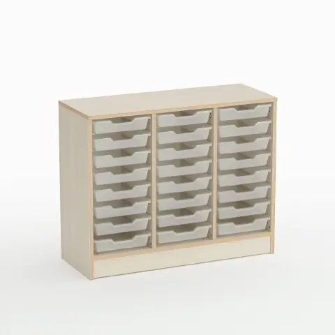 Forma Nursery School Cabinet with 24 Low Drawers - CAM Compliant