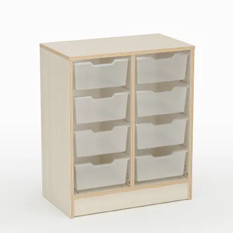 Forma Nursery School Cabinet with 8 High Drawers - CAM Compliant