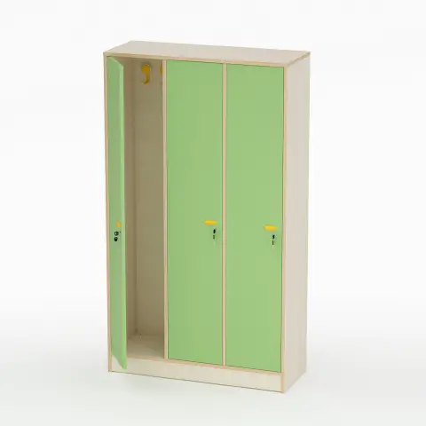 School Locker Room Cabinet Teacher Form Doors Green - CAM Compliant