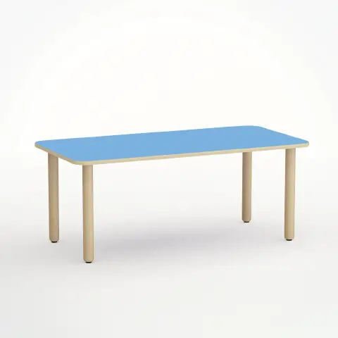TAVOLO FORMA RETTANGOLARE H 52 CM - MISURA 2 - BLU ORIZZONTE