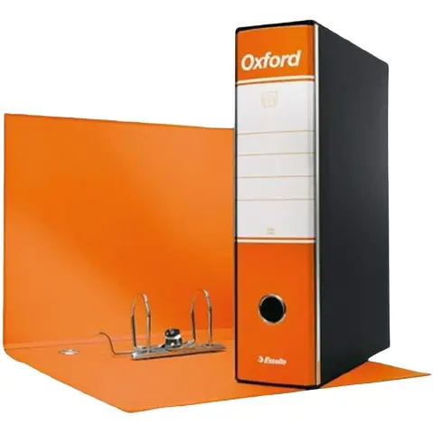 Registratore con Custodia Meccanismo a Leva Oxford Dorso 8  Arancio - confezione 6 pz