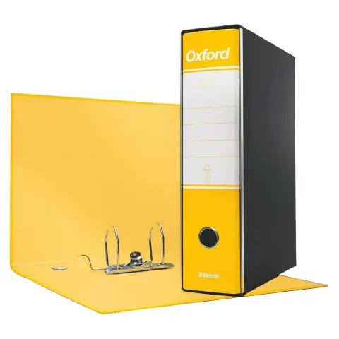 Registratore con Custodia Meccanismo a Leva Oxford Dorso 8 Giallo - confezione 6 pz