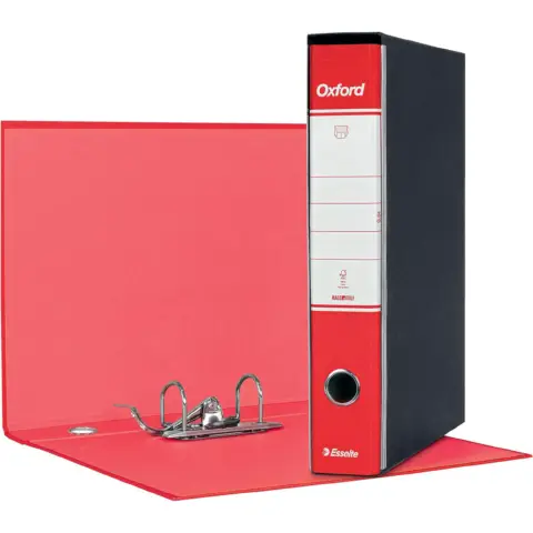 Raccoglitore a Leva Oxford Protocollo 23x33 Dorso 5 cm. Rosso