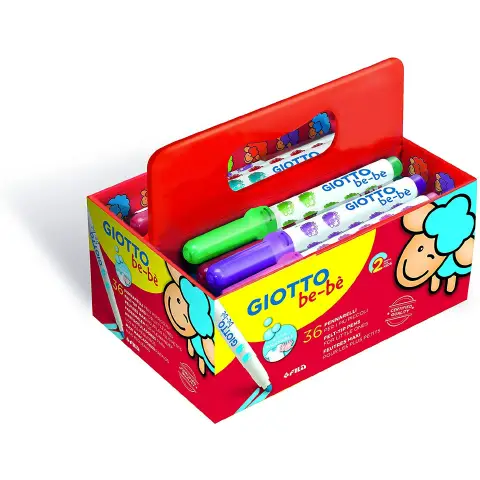 Giotto Bebè Superpennarelli – Schoolpack 36 Pennarelli in 12 Colori