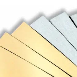 Cartoncino Colorato Liscio Argento 10 Fogli