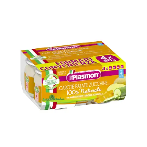 Omogeneizzato Verdure 4x80 gr. Carote Patate Zucchine
