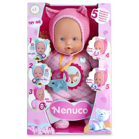 Nenuco Soft Doll 5 Functions Pink