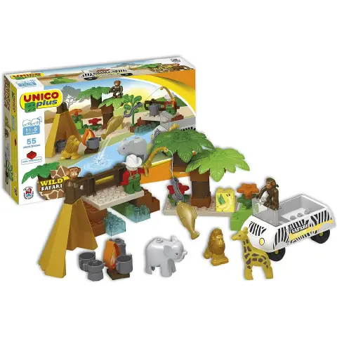Costruzioni Unico Plus Safari 55 Elementi
