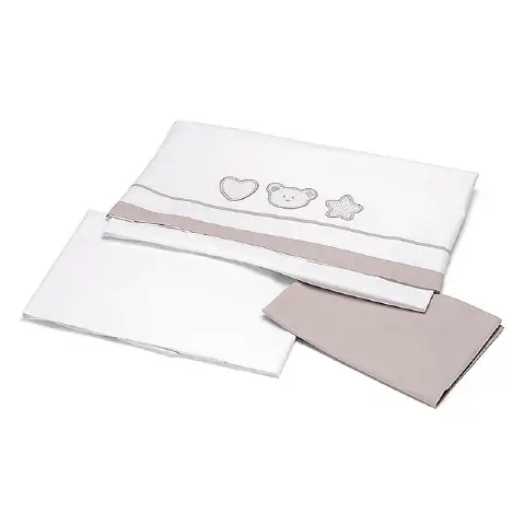Bed Sheet Set White Turtledove Coll.Birillo