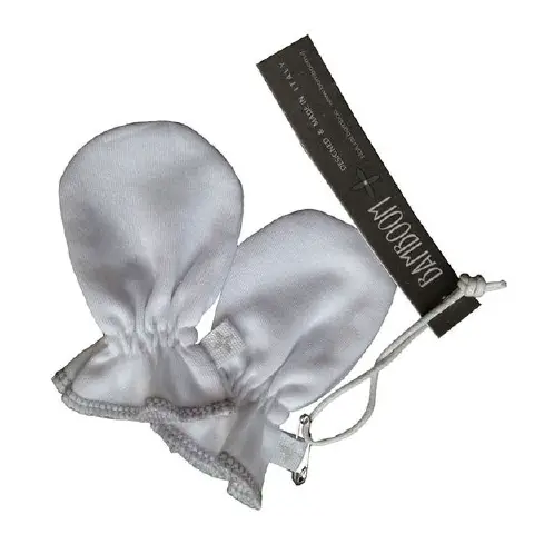 Newborn Mittens White Bamboom