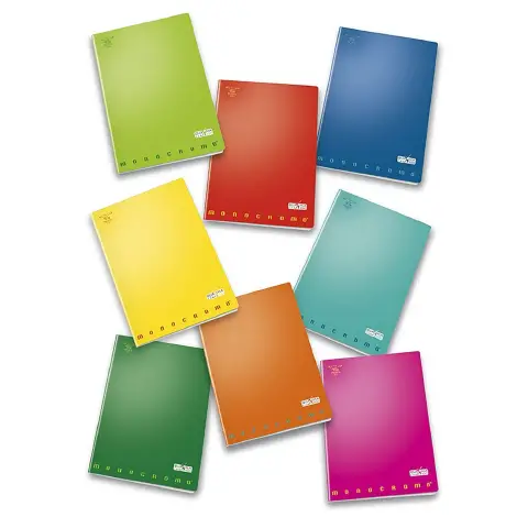 Quaderno Maxi Monocromo - 38 Fogli - 100g/m² - Rigatura A (Prima e Seconda Classe Primaria) - confezione 10 pz
