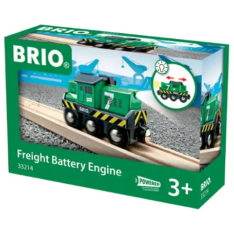 Brio Battery-Powered Freight Train Locomotive