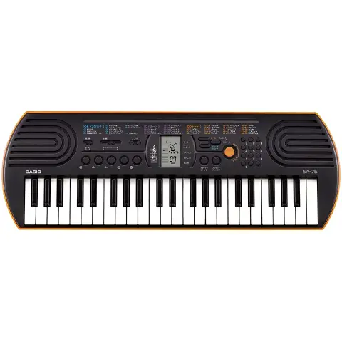 Mini Electronic Keyboard 44 Keys Black/Orange - Casio Sa-76