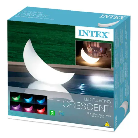 MEZZA LUNA LUMINOSA CON BATTERIE RICARICABILI CM 135X43X89