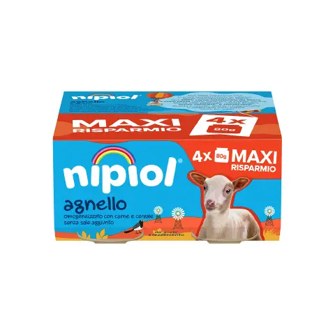 Homogenized Meat Nipiol gr. 80x4 Lamb