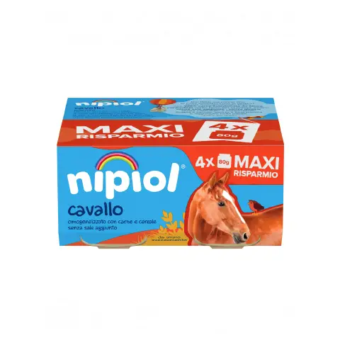 Homogenized Meat Nipiol gr. 80x4 Horse