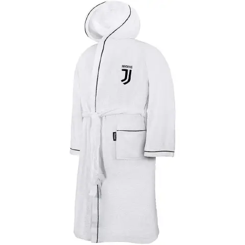 Microsponge Bathrobe 100% Cotton Juventus Logo 12-14 Years