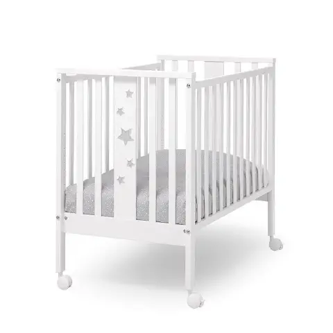 Stelline Mini Lettino Bianco Erbesi con Rivestimento e Applicazione Grigio