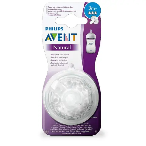 Natural Teat 2.0 Fl.Medium 3m+ Pieces2