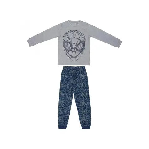 Spiderman Pijama Largo Interlock 10a