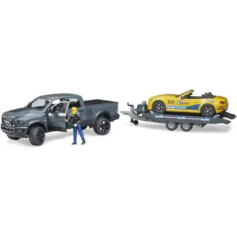 Bruder Pick-up Ram Power Wagon & Roadster Bruder Racing Team