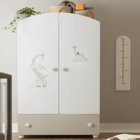 SAVANNAH CLOSET WHITE TAUPE